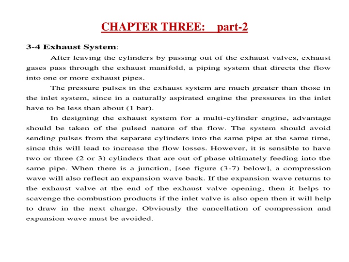 Exhaust and Carburetor Systems in Multi-Cylinder Engines