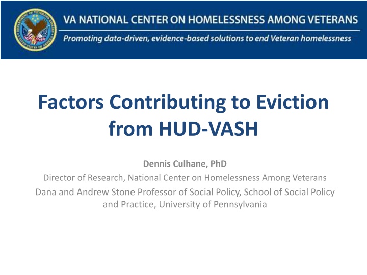 Factors Leading to HUD-VASH Eviction