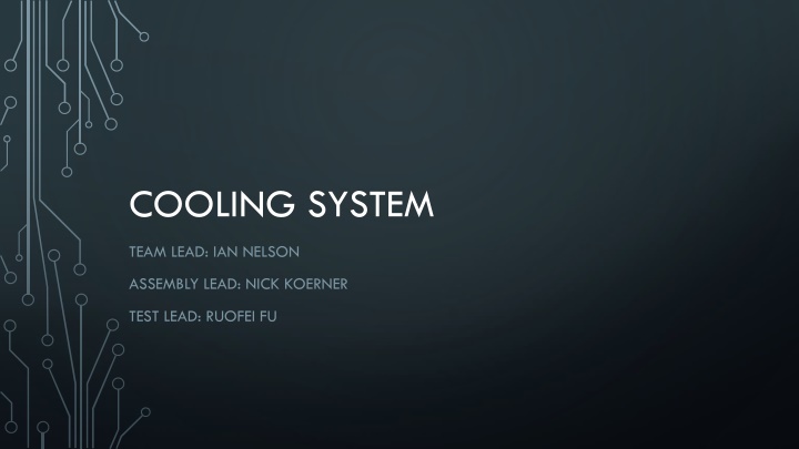 COOLING SYSTEM