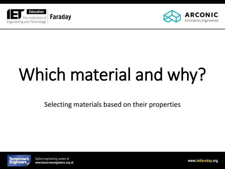 Selecting Turbojet Fan Blade Material