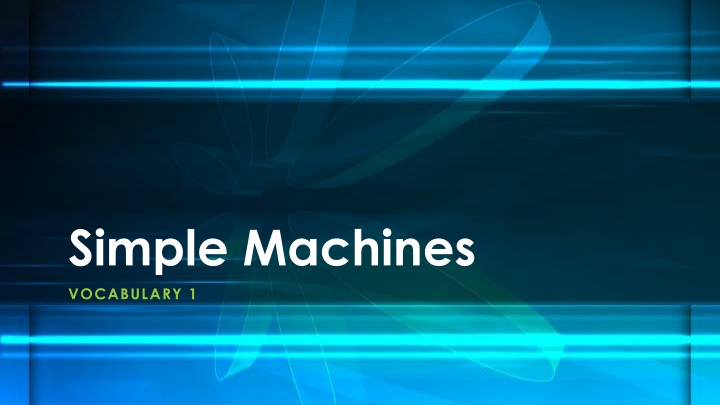 Simple Machines