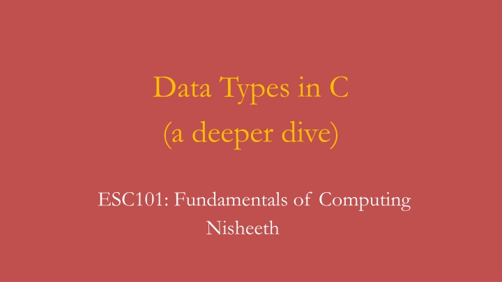 Data Types in C: A Deeper Dive