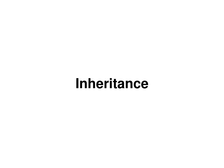 Inheritance
