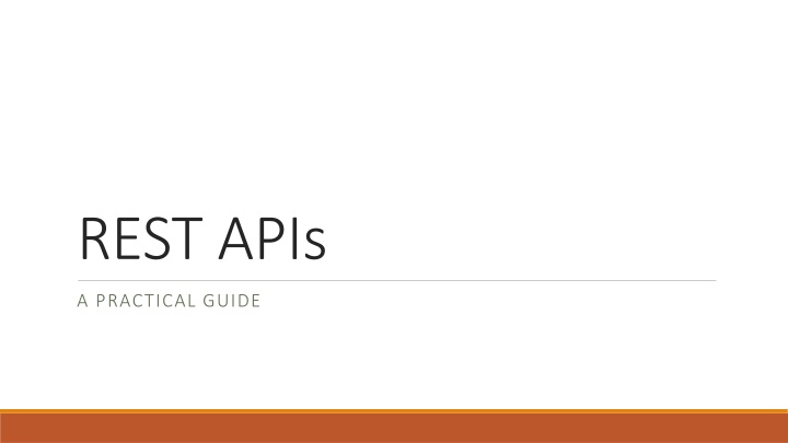 REST APIs