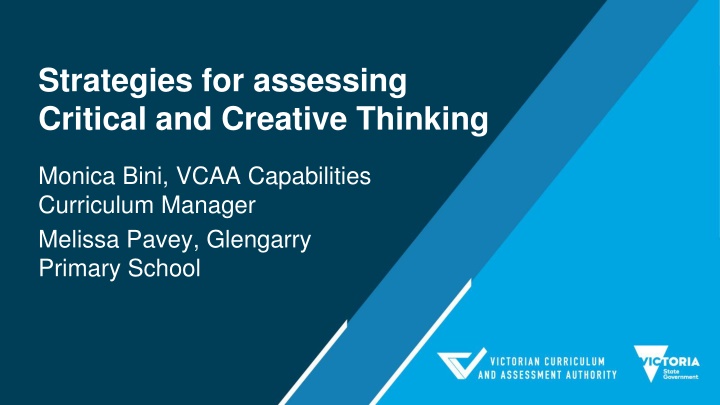 Strategies for Assessing Critical and Creative Thinking