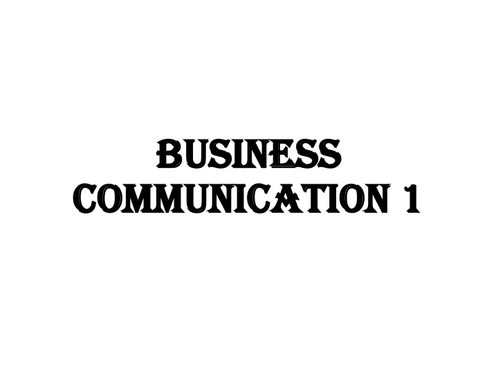 Business Communication Strategies for Success