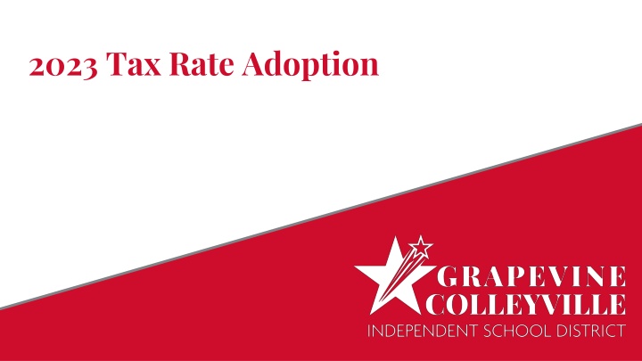 2023 Tax Rate Adoption