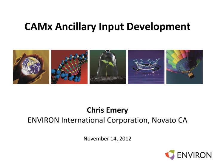 CAMx Ancillary Input Development