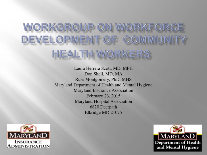 Community Health Worker Roles in Maryland