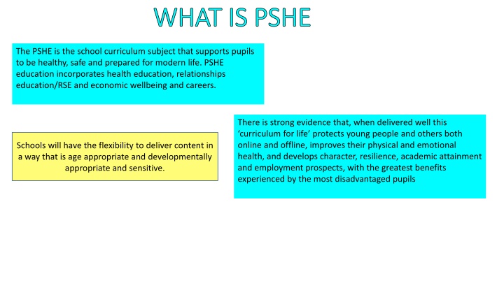 Importance of PSHE Education in Schools