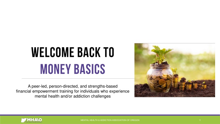 Strengths-Based Financial Empowerment Training for Mental Health & Addiction Challenges