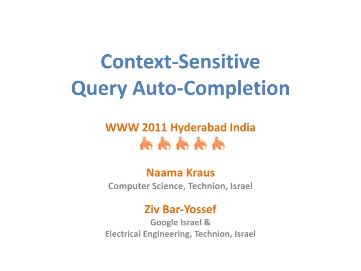 Context-Sensitive Query Auto-Completion