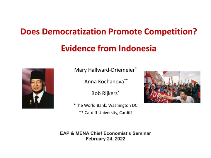 Does Democratization Promote Competition? Evidence from Indonesia