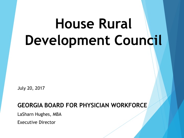 House Rural Development Council