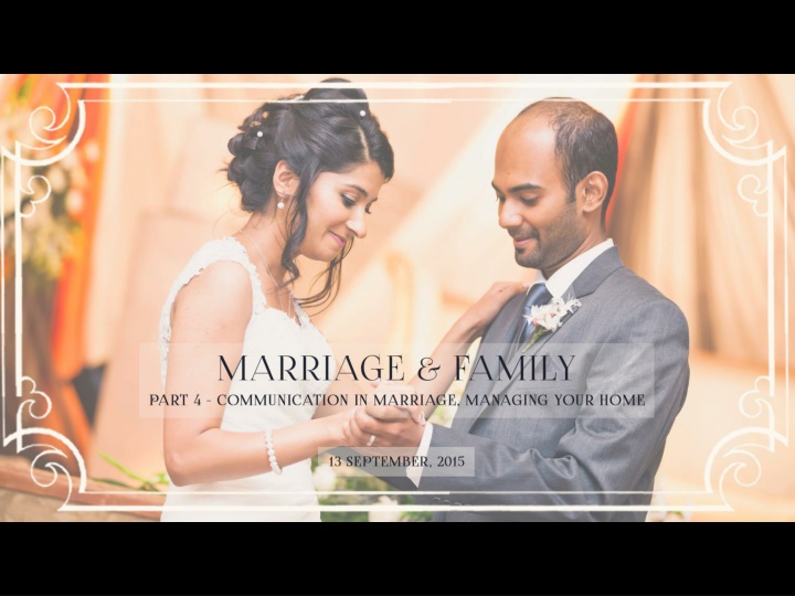 Communication in Marriage