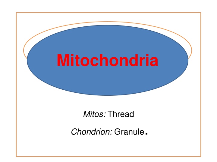 The Intriguing World of Mitochondria: Mitos and Chondrion Granule
