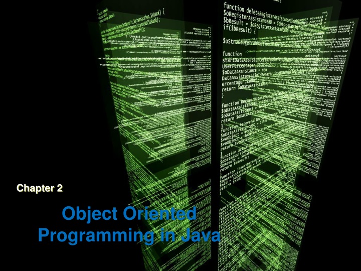 Object-Oriented Programming in Java