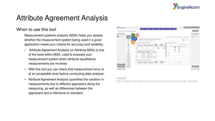 Attribute Agreement Analysis