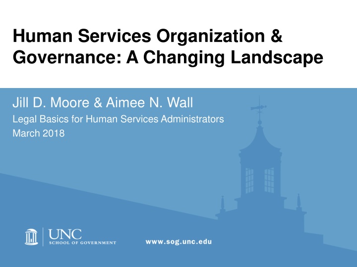 Human Services Organization &  Governance: A Changing Landscape