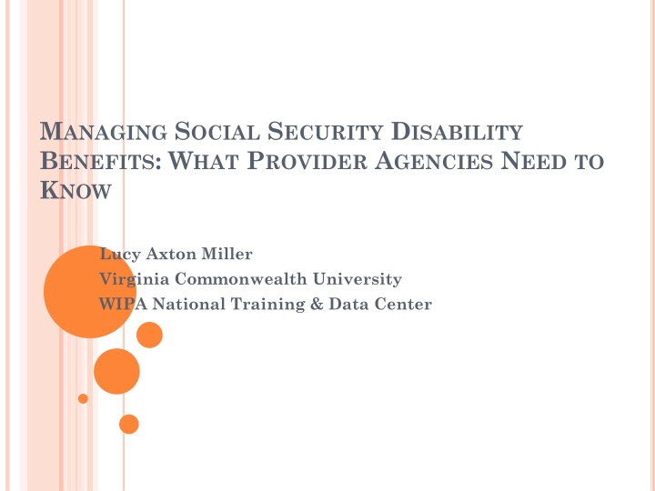 Managing Social Security Disability Benefits for Provider Agencies