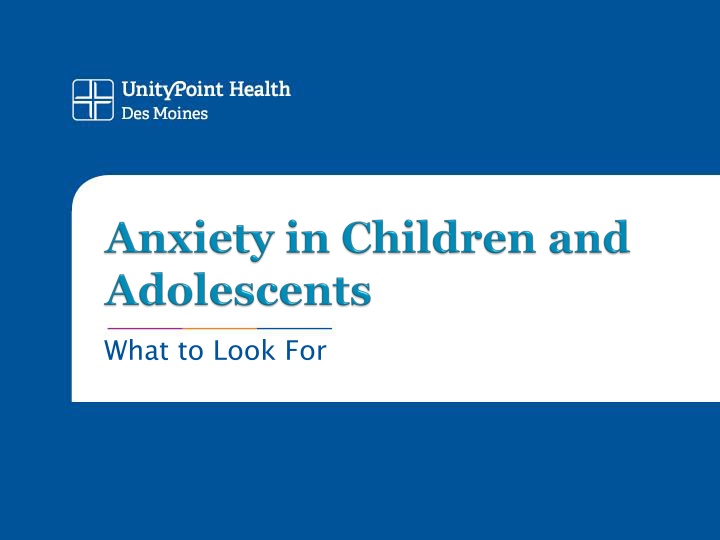 Recognizing Signs of Anxiety Disorders