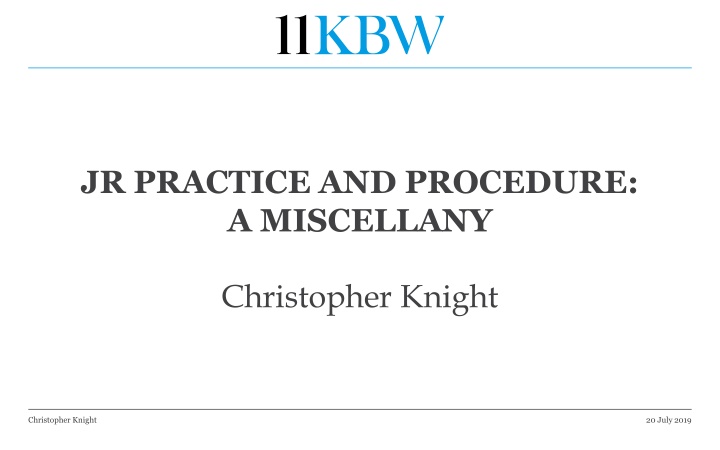 A MISCELLANY