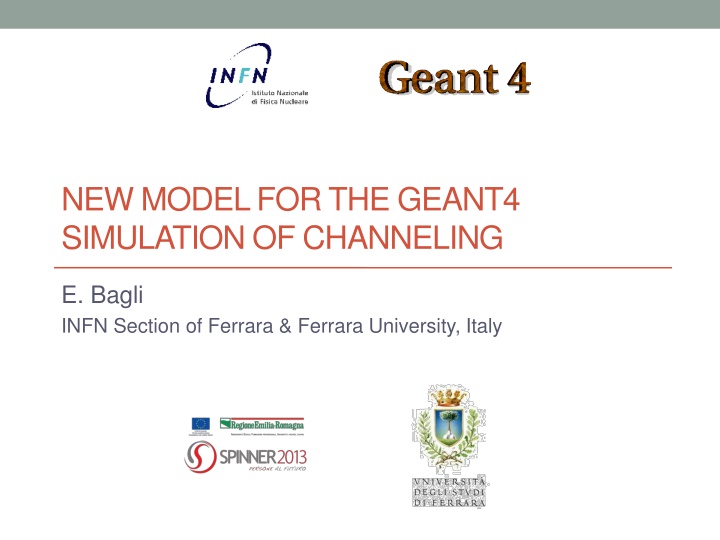 NEW MODEL FOR THE GEANT4  SIMULATION OF CHANNELING