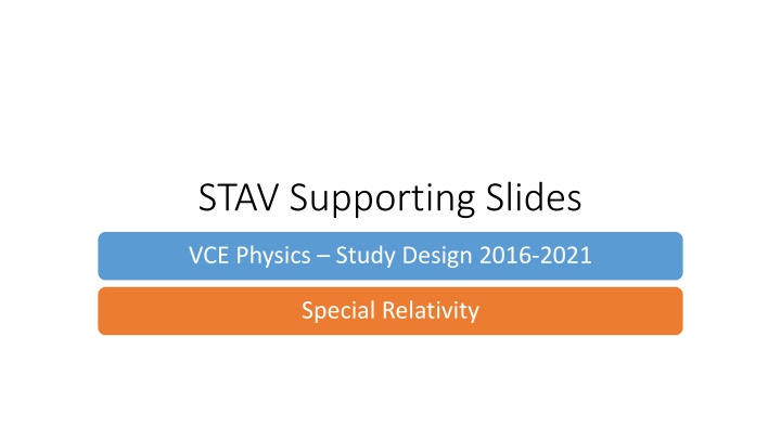 STAV Supporting Slides