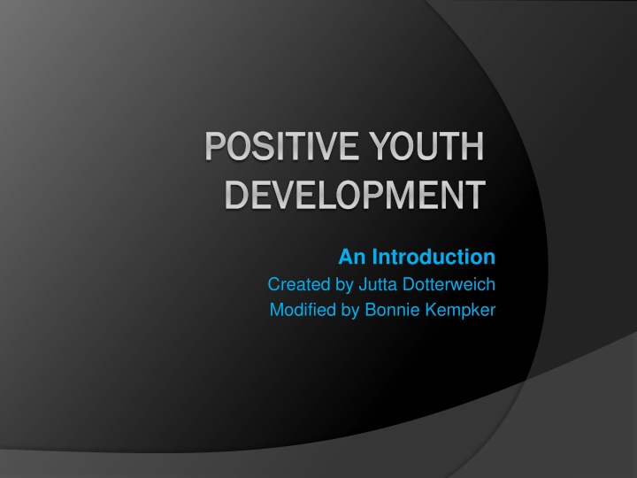 Positive Youth Development