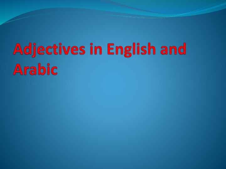 Adjective Positions in English Grammar