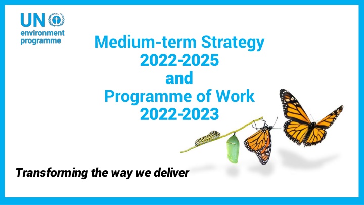 Transforming How We Deliver: Medium-Term Strategy 2022-2025