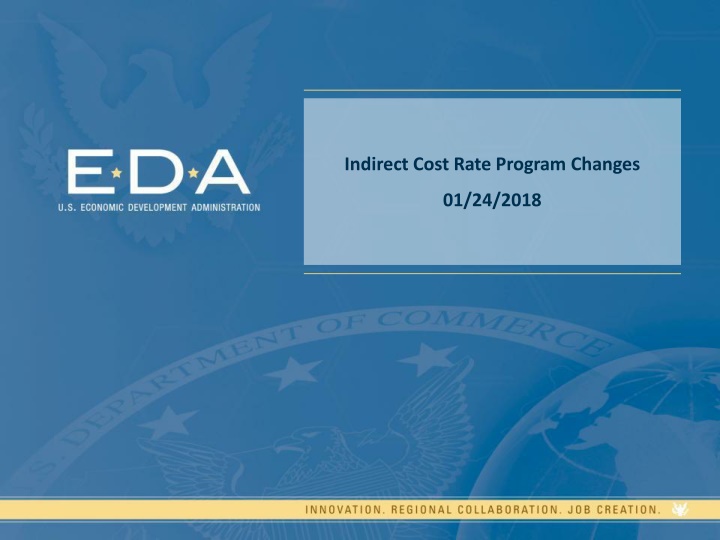 Indirect Cost Rate Program Changes