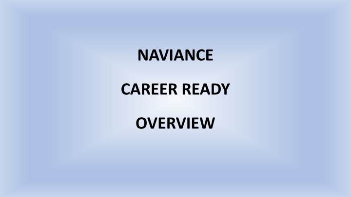 Naviance Career Ready Overview