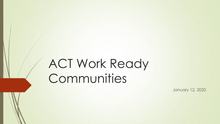 ACT Work Ready Communities