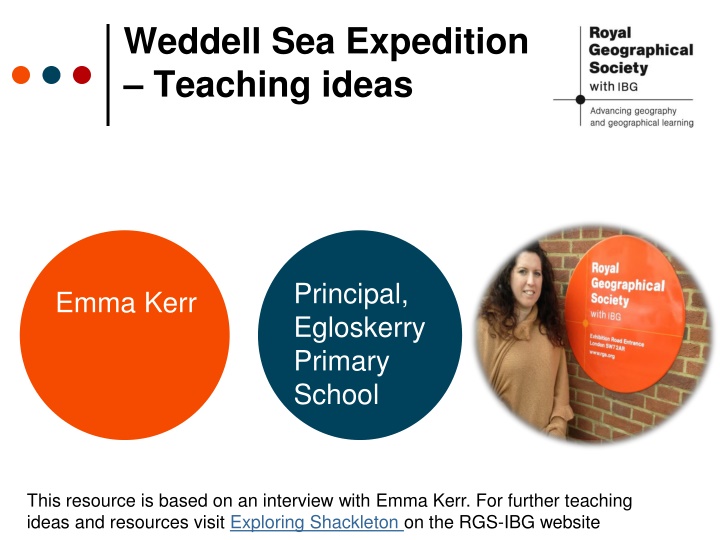 Weddell Sea Expedition -Teaching ideas