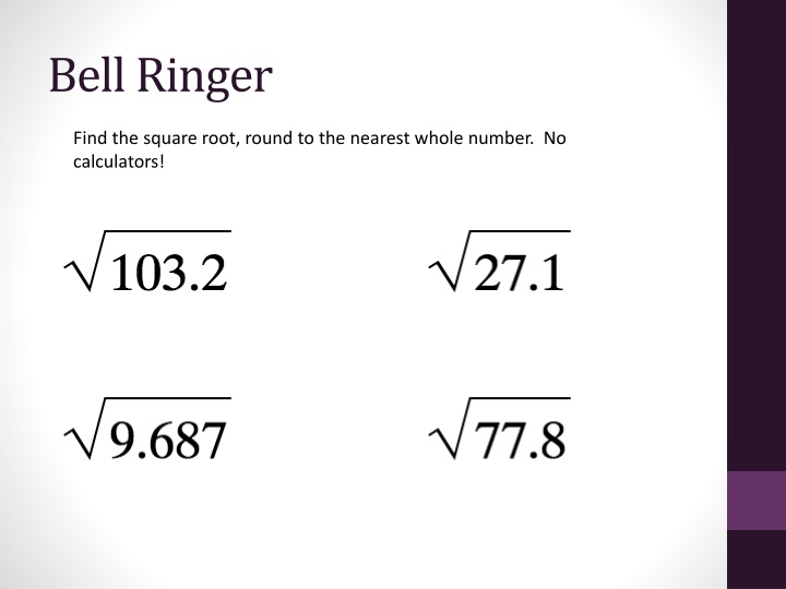 Pythagorean Theorem for Construction