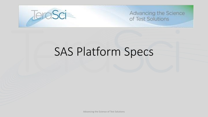 Advancing the Science of Test Solutions