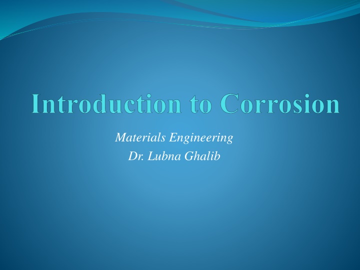 Corrosion in Materials Engineering