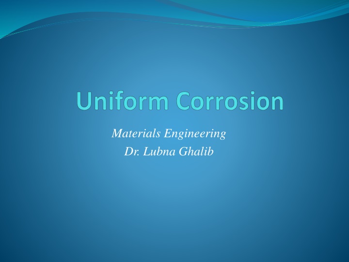 Materials Engineering of Dr. Lubna Ghalib