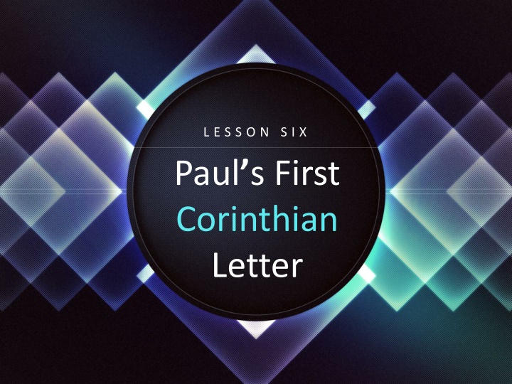 Insights on Paul's First Letter to Corinthian Church