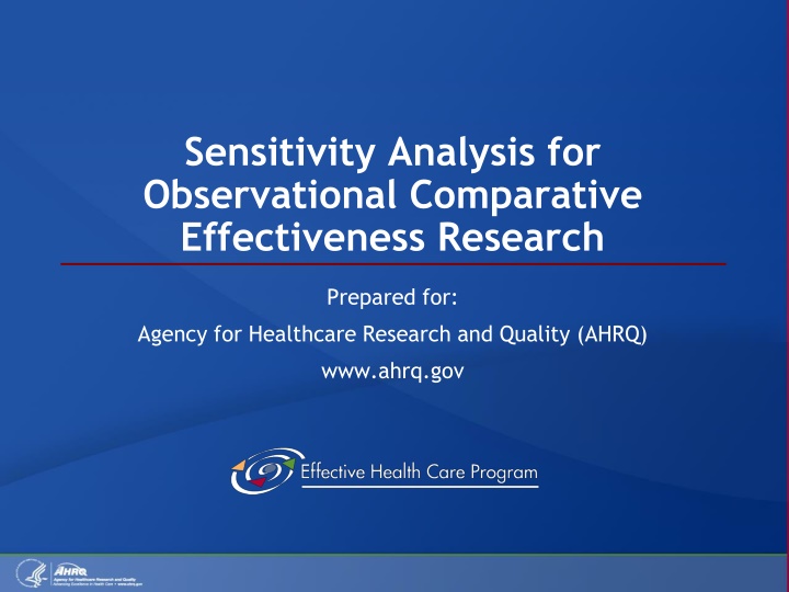 Sensitivity Analysis in Observational Research