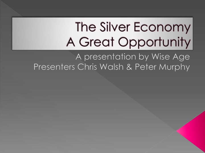 The Silver Economy  A Great Opportunity