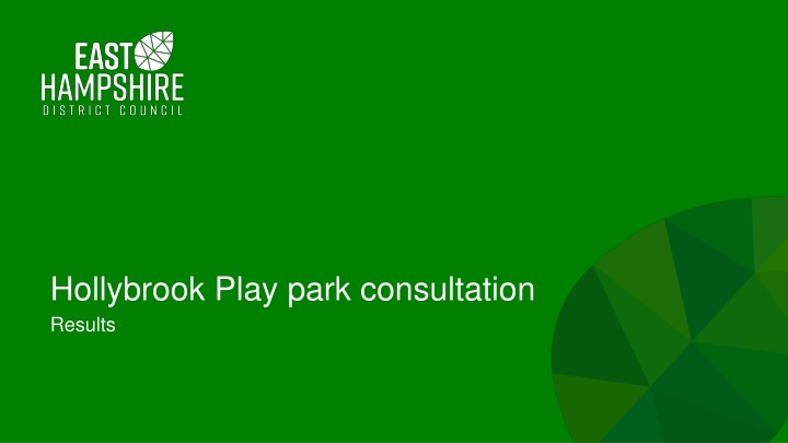 Hollybrook Play park consultation
