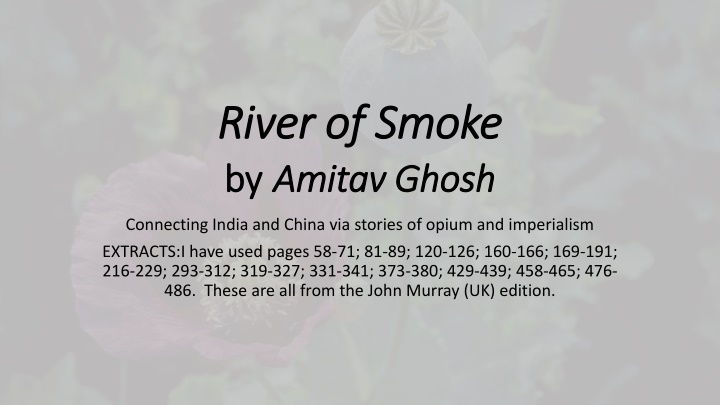 Connecting India and China via Stories of Opium and Imperialism