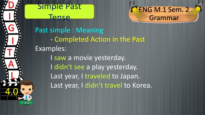 Simple Past Tense: Completed Actions & Duration Examples