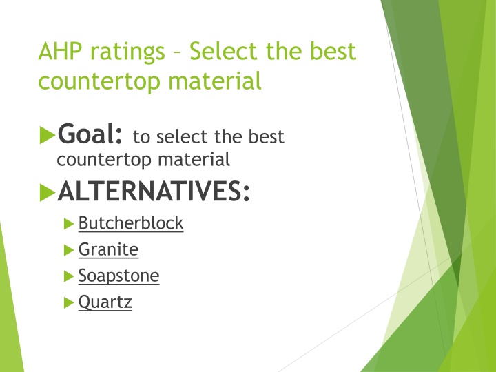 Selecting the Best Countertop Material