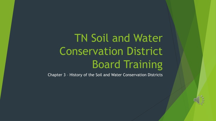 History of Soil and Water Conservation Districts in Tennessee