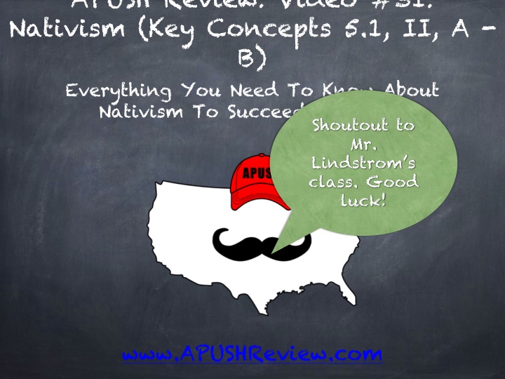 APUSH Review: Nativism & Know-Nothing Party Overview