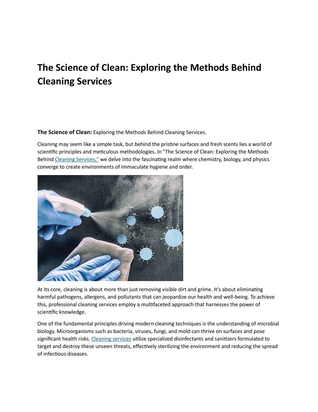 the science of clean exploring the methods behind l.w