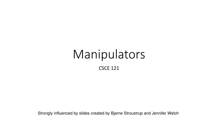Manipulators